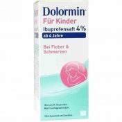 Dolormin für Kinder Ibuprofensaft 4%