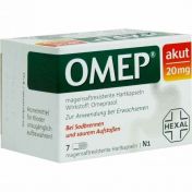 OMEP akut 20mg magensaftresistente Hartkapseln