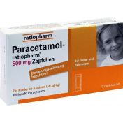 Paracetamol-ratiopharm 500mg Zäpfchen