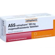 ASS-ratiopharm 100 mg magensaftresistente Tablette