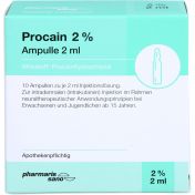 Procain pharmarissano Ampulle 2% 2ml