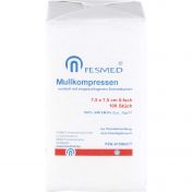 Mullkompressen unsteril 7.5x7.5cm 8F Papier