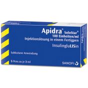 Apidra 100 E/ml SoloStar Fertigpen