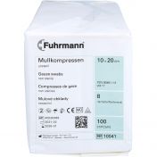 Mullkompressen 10x20cm unsteril 8-fach