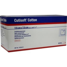 Cutisoft Cotton Schlitzkompressen steril 7.5x7.5cm günstig im Preisvergleich