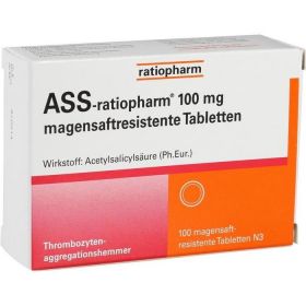 ASS-ratiopharm 100 mg magensaftresistente Tablette günstig im Preisvergleich