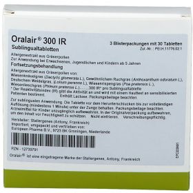 ORALAIR 300IR Forts.Gräser Sublingualtabletten günstig im Preisvergleich