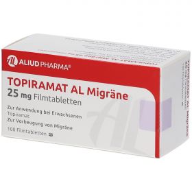 Topiramat AL Migräne 25mg Filmtabletten günstig im Preisvergleich