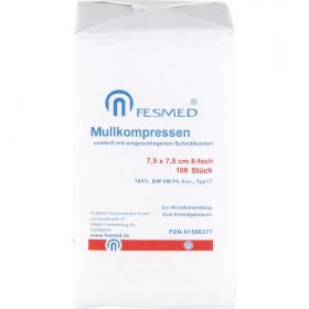 Mullkompressen unsteril 7.5x7.5cm 8F Papier günstig im Preisvergleich