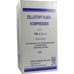 ZELLSTOFF VLIES-KOMPRESSEN 6x8CM STERIL günstig im Preisvergleich