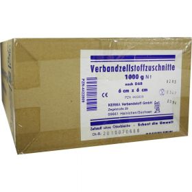 VERBANDZELLSTOFF ZUSCHNITTE HOCHGEBLEICHT 6x6CM günstig im Preisvergleich