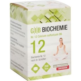 GIB Biochemie Nr.12 Calcium sulfuricum D 6 günstig im Preisvergleich