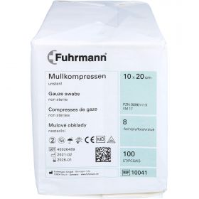 Mullkompressen 10x20cm unsteril 8-fach günstig im Preisvergleich