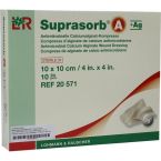 Suprasorb A+AG Antimikro Cal.-alginat Kompr.10x10 im Preisvergleich