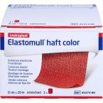 Elastomull haft color 20mx6cm rot Fixierb. im Preisvergleich
